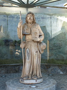 Neustadtl, Hl jakobus, Donau, Statue, St., James, Österreich