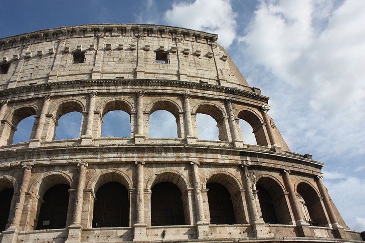 Colosseum, Romawi kuno, coliseum Romawi, kuno, Roma, modal, Italia