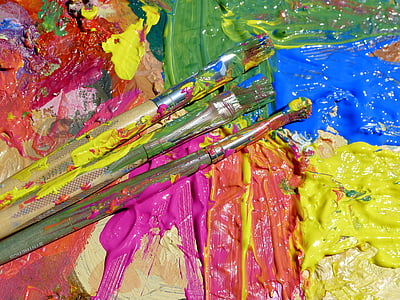 paint splatter, colours, paint, splatter, blue, red, yellow