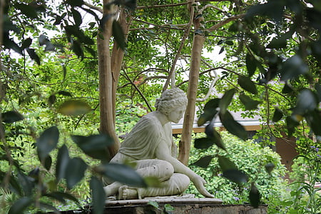 statuen, gresk, hage, natur, utendørs, Park, skulptur