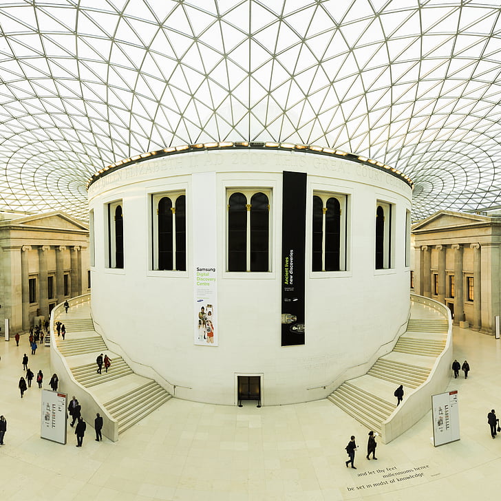 Architektura, sufit, Wystawa, Londyn, London Metropolitan museum, Muzeum, wzór