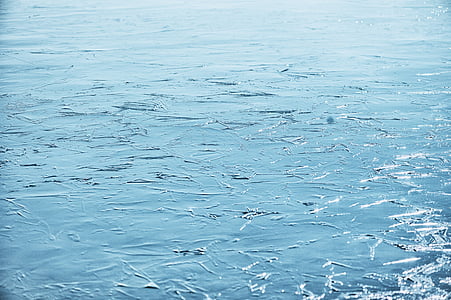 es, Danau, musim dingin, dingin, beku, biru, latar belakang