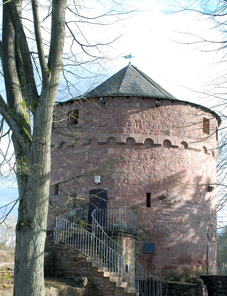 Castillo, ruina, edad media, piedra, edificio, Castillo Kerpen