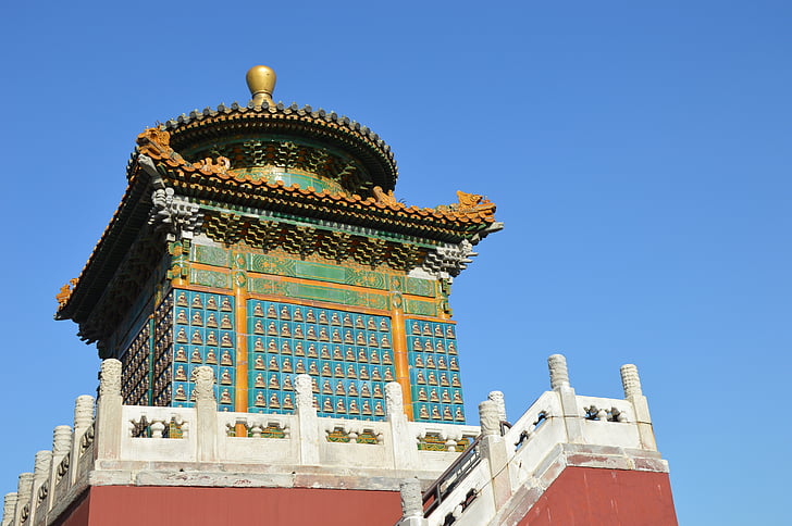 Пагода, Китай, храма, будизъм, култура, пътуване, небе