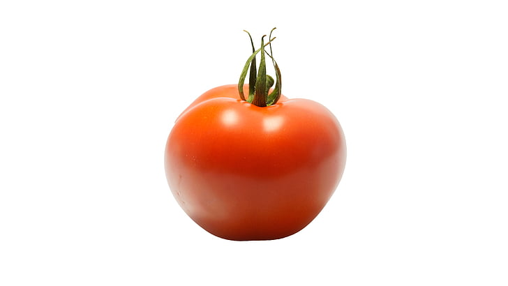 tomat, taimne, punane, värske, küps, salat, terve