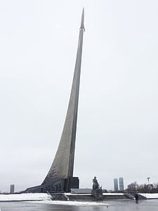 Monumento, Russo, Rússia, foguete, memorial russo, Parque