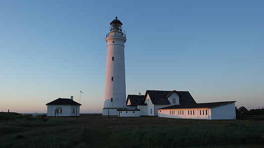 Danmark, Hirtshals, Lighthouse, havet, kusten, tornet