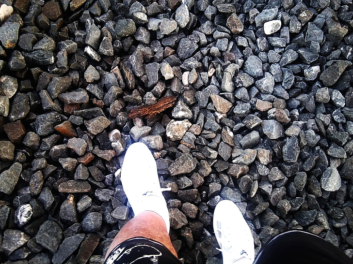 stones, pebble, feet