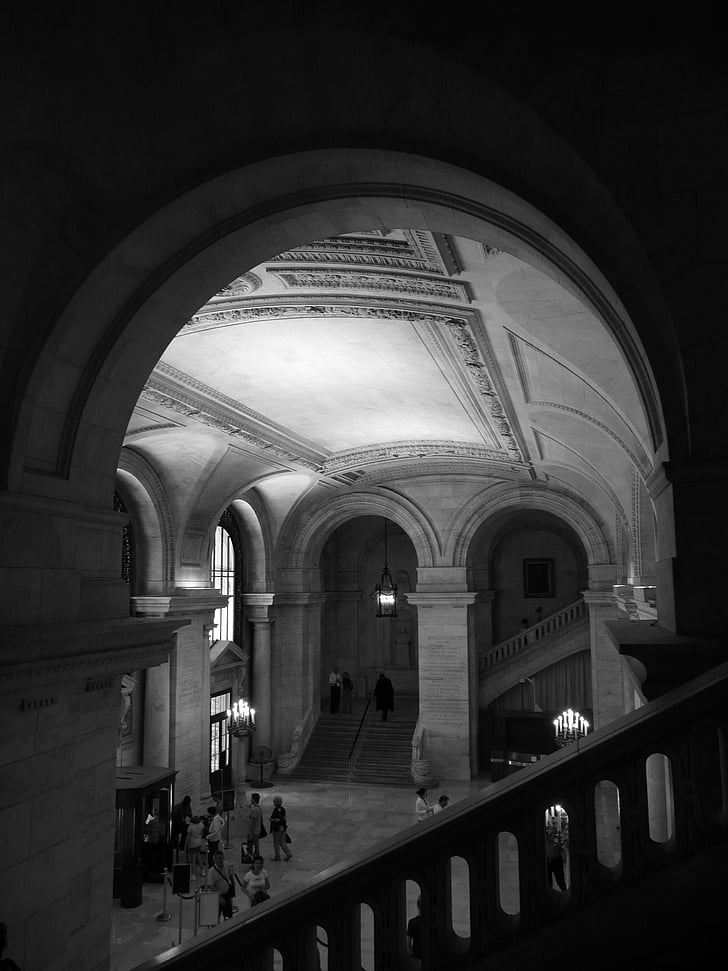 NYC, Biblioteca pubblica, Biblioteca, architettura, New york city, costruzione