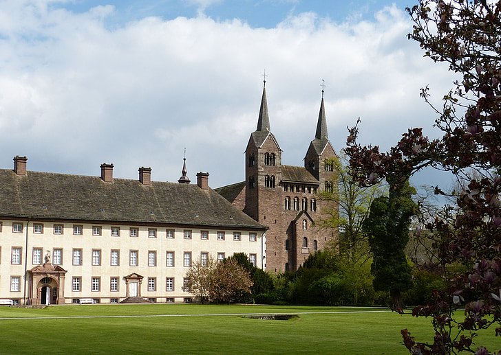 corvey, kloster, kirke, romansk, Höxter, Niedersachsen, verdenskulturarv