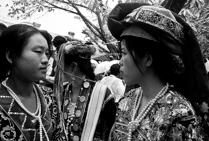 etnisk, kvinner, Mae sot, burmesisk