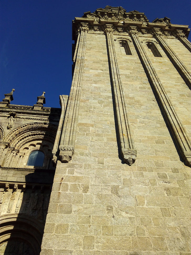 katedralen, Santiago Compostela, Plaza de platerias, Berengaria, Galicia, romansk