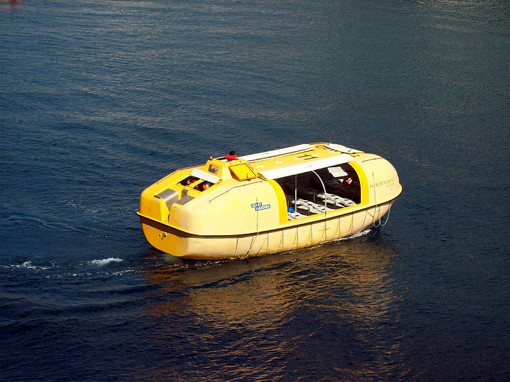 Rettungsboot, Überleben-Einheit, gelb, Boot, Notfall, nautische, Ozean