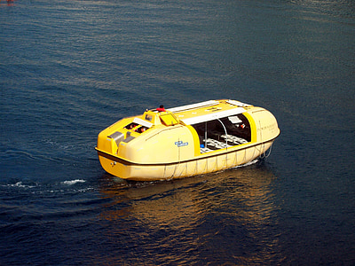 Rettungsboot, Überleben-Einheit, gelb, Boot, Notfall, nautische, Ozean
