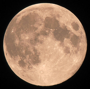 พระจันทร์เต็มดวง, ดวงจันทร์, หลุมอุกกาบาตดวงจันทร์, ภูมิทัศน์ทางจันทรคติ