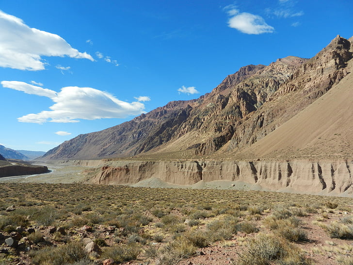 Mendoza, Argentina, traseu, Munţii, peisaj, drum de munte, natura