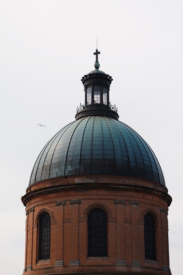 brown, black, dome, building, place of worship, architecture, building exterior