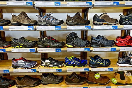 Ayakkabı, raf, koleksiyonu, çizmeler, raf, alışveriş