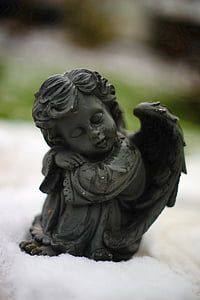engel, Figuur, beschermengel, beeldhouwkunst, geloof, standbeeld, engel figuur