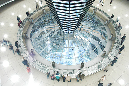 the reichstag, building glass, glass, the design of the, berlin