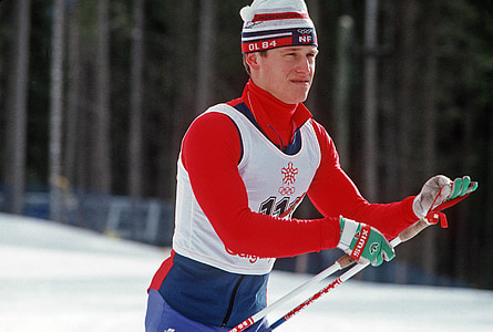 skier, cross country, snow, winter, male, competition, biathalon