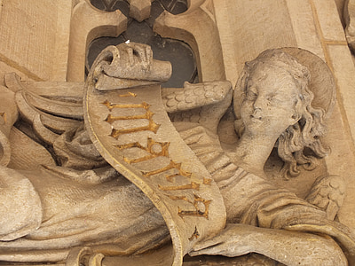 Angel, skulptur, middelalderen, arkitektur, kristendommen, figur, kirke