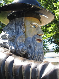 rosenbom, Карлскрона, Швеция, Статуята, дървени, Скандинавия, Блекинге