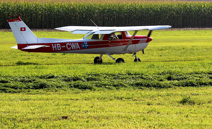 Cessna, flytrafikk, flyskole, lære å fly, Øvelse, sitterdorf, Thurgau
