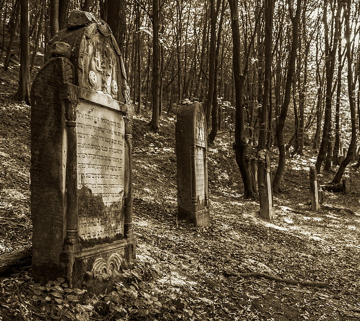 Poľsko, Kazimierz dolny, pamiatka, pohrebisko, židovský cintorín