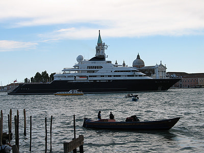 Yacht, Venedig, havet, vatten, båtar, fartyg, fartyg