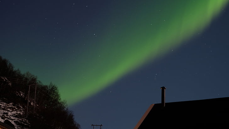 Severní polární záře, Aurora, Severní polární záře, úžasné, Krásné, Já?, Fjord