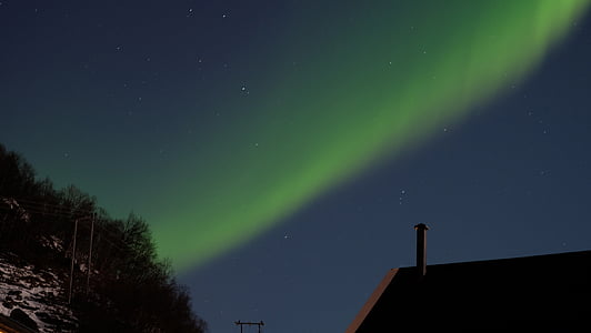 Severní polární záře, Aurora, Severní polární záře, úžasné, Krásné, Já?, Fjord