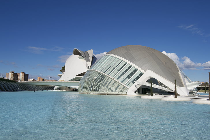 πόλη Τεχνών και Επιστημών, σύγχρονη αρχιτεκτονική, Βαλένθια, ταξίδια, Ισπανία
