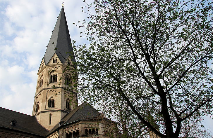 Bonn, zajímavá místa, město, Münster, kostel, věž, Architektura