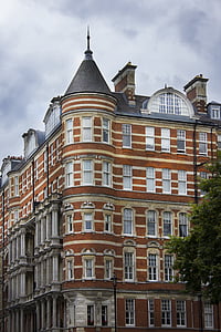 Architektúra, Londýn, centrum, mesto, červená, Brit, Palazzo