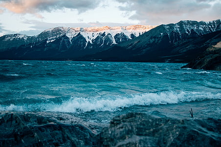 more, Ocean, vody, vlny, Príroda, Mountain, Highland