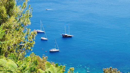 perahu layar, laut, air, musim panas, Sisilia, Laut Mediterania, kapal laut