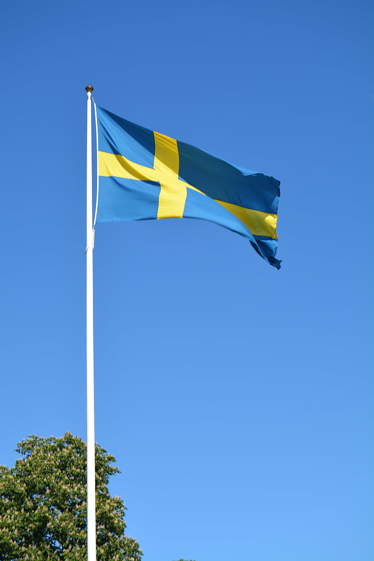 Swedia, bendera, Swedia, Skandinavia