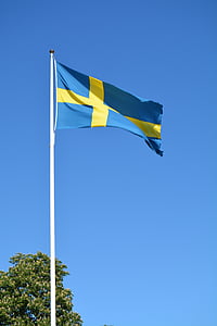 Suécia, Bandeira, Sueco, Escandinávia