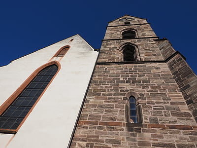 martin church, church, steeple, basel, evangelical-reformed, minster hill, parish church