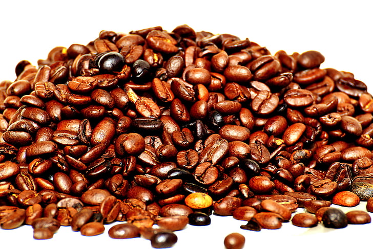 koffie, koffiebonen, Café, geroosterde, cafeïne, bruin, aroma