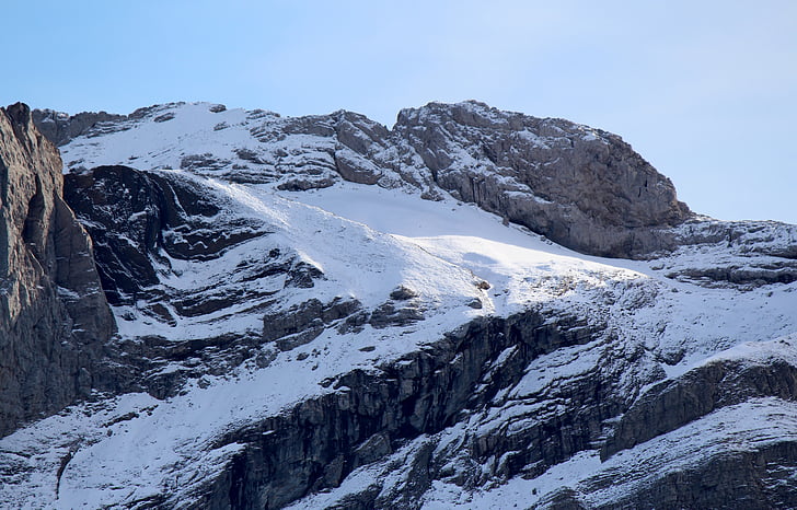 dãy núi, núi trên thế giới, tuyết, tâm trạng, Alpine, Alpstein ngọn, Appenzell