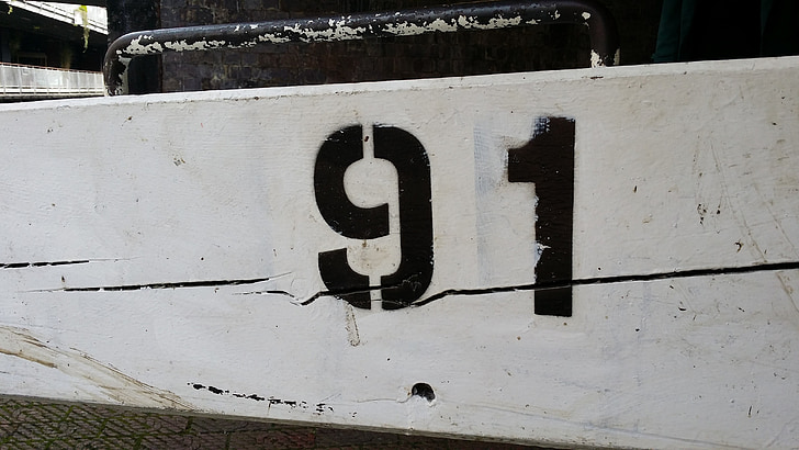 antal, nittio-ett, trä, väggen, tecken, symbol, vit