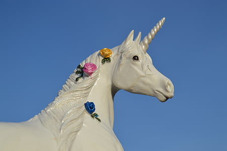 Licorne, cheval, animal, Créature :, Corne, équins, Fantasy
