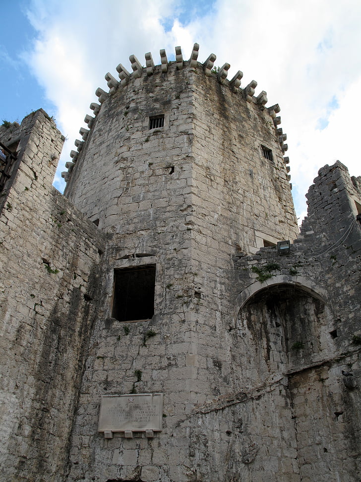 Torre, Trogir, Croacia, antiguo, ciudad, UNESCO, Dalmacia