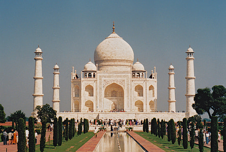 Taj mahal, Mauzoleum, punkt orientacyjny, Indie, piękne, 7 cudów, Agra