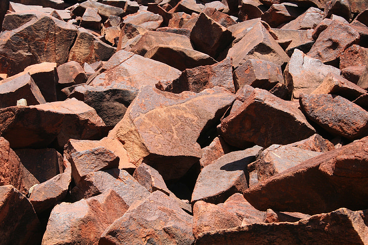 stenblock, Rocks, röd, Pilbara, Karratha, rock art, aboriginer