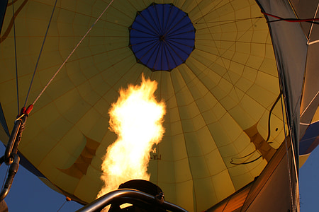 flame, fire, balloon, ballooning, flight