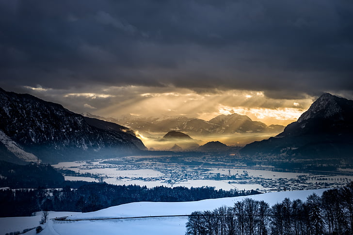 landskap, bakgrund, Alpin, naturen, Sky, moln, bakgrundsbild