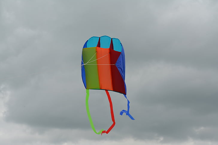 kite, air, snakes, sky, rainbow
